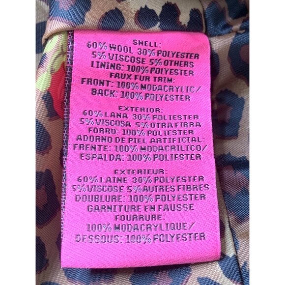 Rare Vintage Y2K Betsey Johnson 14 Black Wool Coat Flared Corset Size 14 RR10272 - Picture 6 of 16